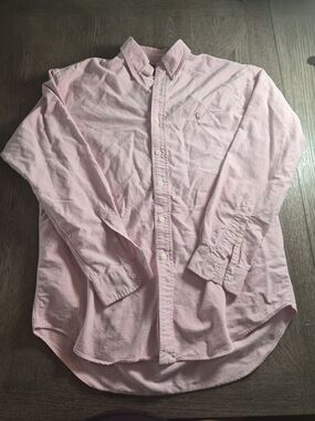 Ralph Lauren Men's Light Pink Button-Down Oxford Shirt